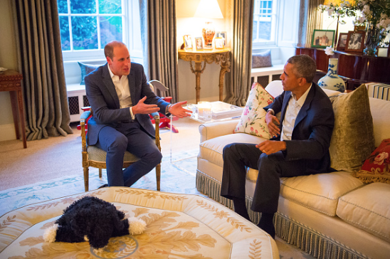 Prince George's iconic dressing gown from his meeting with Barack Obama is  finally back in stock