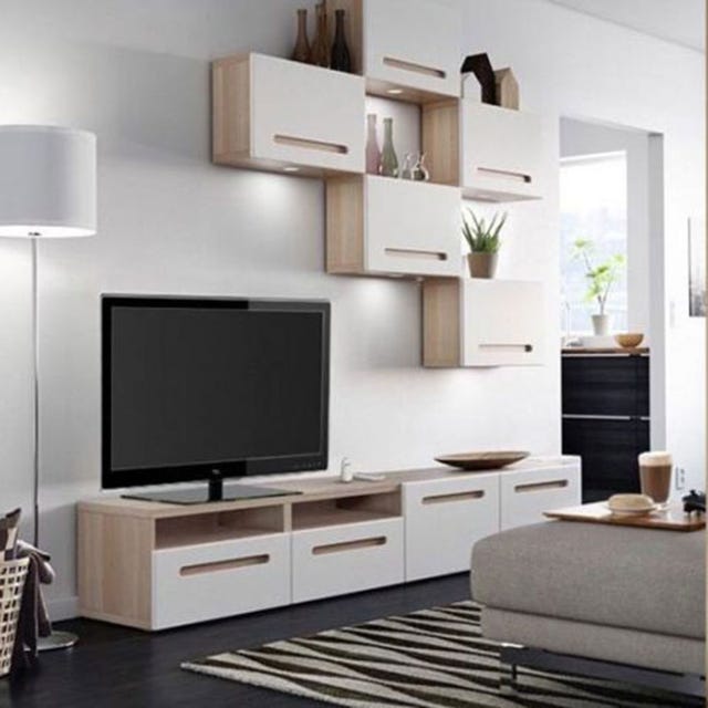 Room, Interior design, Wood, Floor, Wall, Flooring, Display device, Television set, Furniture, Electronic device, 
