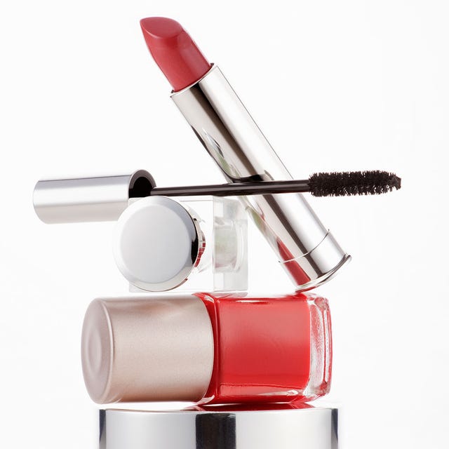 Liquid, Lipstick, Carmine, Cosmetics, Peach, Cylinder, Silver, Coquelicot, Personal care, Makeup brushes, 