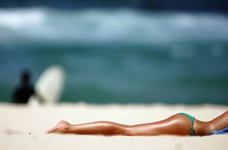 Human leg, Liquid, Summer, Sand, Beach, Undergarment, Thigh, Foot, Bikini, Sun tanning, 