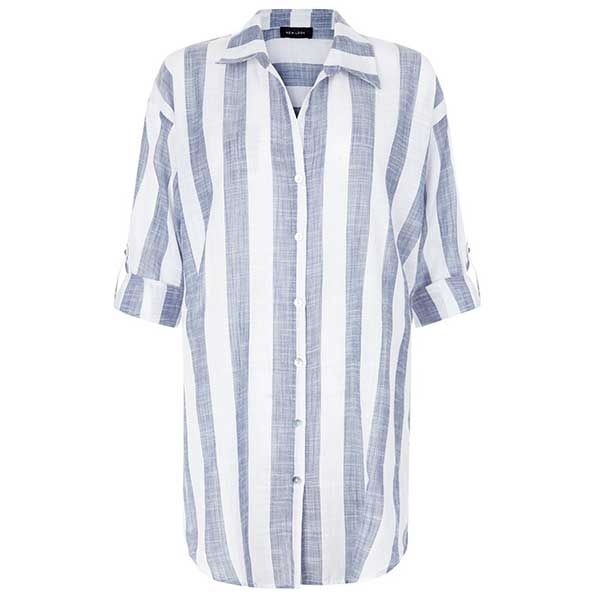 Product, Collar, Sleeve, Dress shirt, Textile, White, Pattern, Electric blue, Aqua, Lavender, 