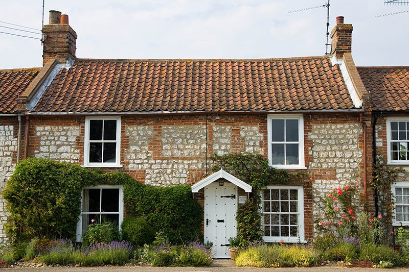 Window, Plant, House, Property, Home, Roof, Door, Building, Real estate, Wall, 