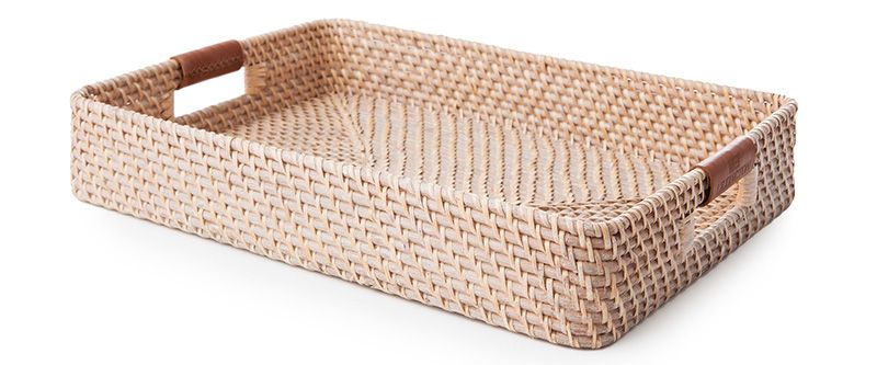 Brown, Tan, Beige, Rectangle, Wicker, Wedge, Home accessories, Natural material, Leather, Strap, 