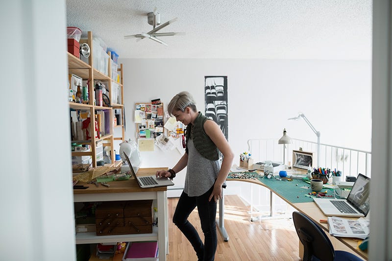 Room, Table, Interior design, Shelving, Shelf, Furniture, Electronic device, Ceiling, Bookcase, Computer, 