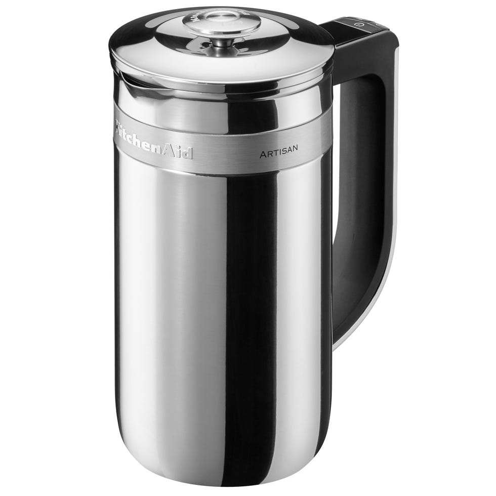 Small appliance, Grey, Home appliance, Cylinder, Metal, Lid, Silver, Kitchen appliance accessory, Steel, Aluminium, 