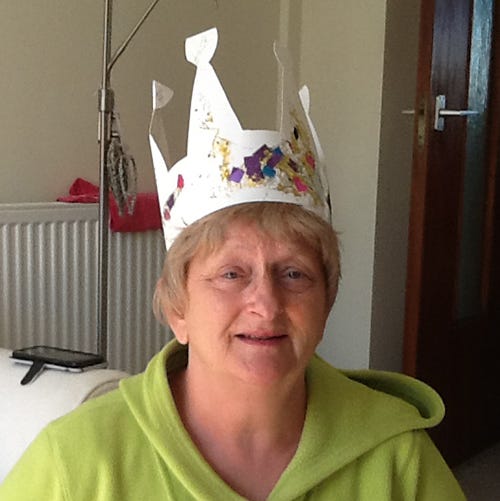 Outerwear, Headpiece, Headgear, Party supply, Costume accessory, Door, Party hat, Costume hat, Crown, Blond, 