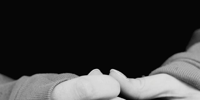 White, Hand, Finger, Gesture, Black-and-white, Holding hands, Interaction, Photography, Monochrome, Stock photography, 