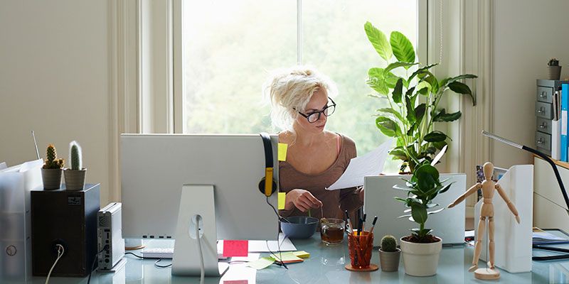 Glasses, Electronic device, Table, Flowerpot, Office equipment, Furniture, Computer desk, Output device, Peripheral, Computer accessory, 