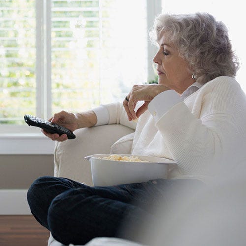 Comfort, Sitting, Window covering, Blond, Window blind, Reading, Snack, Sweater, Thinking, Window treatment, 