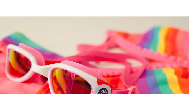 Eyewear, Vision care, Colorfulness, Pink, Goggles, Orange, Personal protective equipment, Sunglasses, Magenta, Eye glass accessory, 