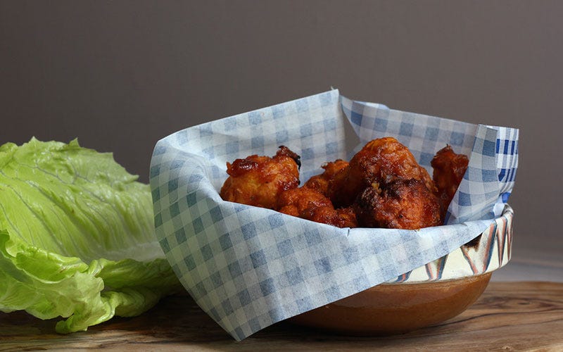 Food, Fried food, Leaf vegetable, Dish, Cuisine, Recipe, Ingredient, Chicken meat, Finger food, Vegetable, 