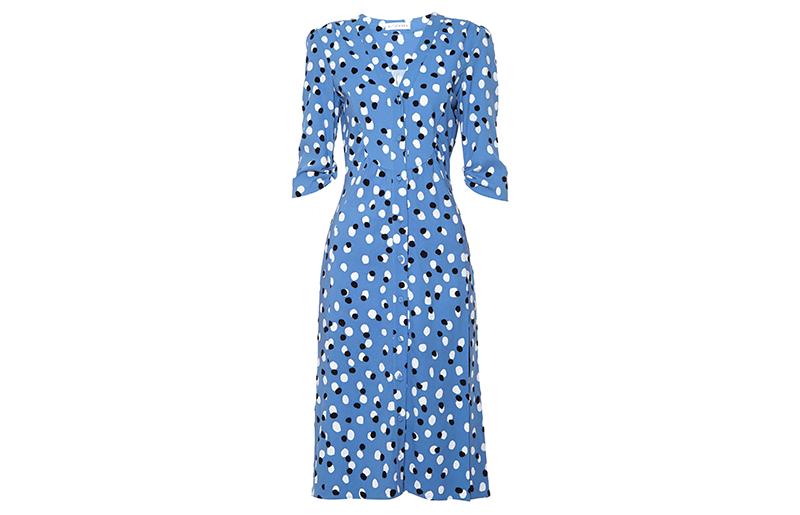 Blue, Sleeve, Textile, Pattern, Style, Dress, Electric blue, One-piece garment, Aqua, Azure, 
