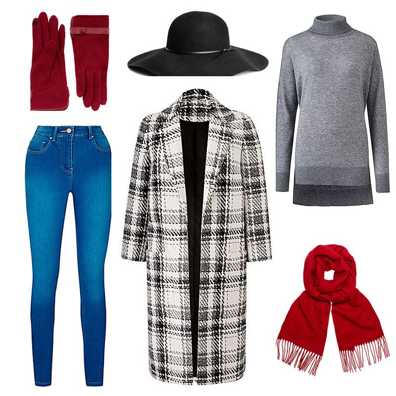 Sleeve, Pattern, Denim, Textile, Red, Hat, Jeans, Style, Collar, Pocket, 