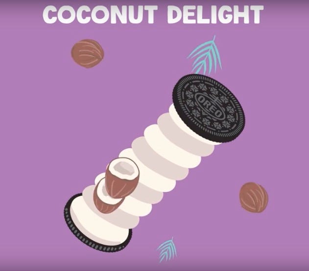 Finger food, Purple, Violet, Lavender, Circle, Oreo, Cookies and crackers, Graphics, Junk food, Snack, 