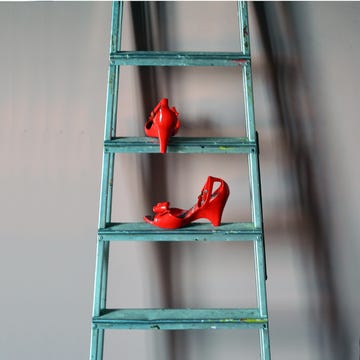 Shoe, Red, Shelving, Carmine, Teal, Coquelicot, Shoe organizer, High heels, Peach, Shelf, 