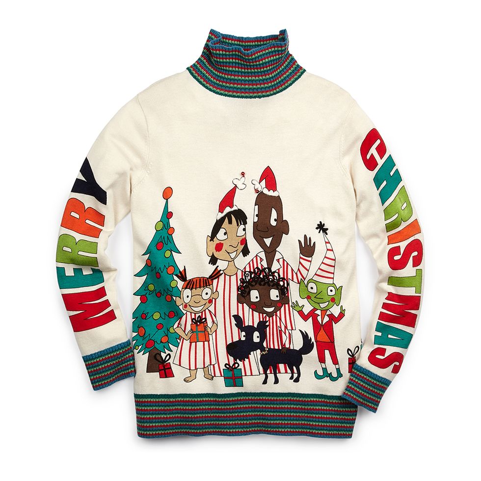 Sleeve, Deer, Winter, Christmas decoration, Carmine, Sweater, Creative arts, Christmas, Fictional character, Christmas eve, 