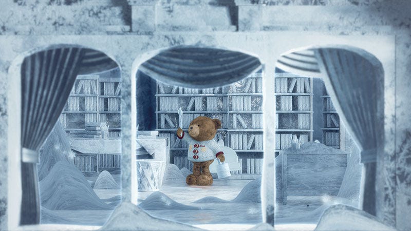 Interior design, Art, Animation, Illustration, Painting, Drawing, Artwork, Teddy bear, 