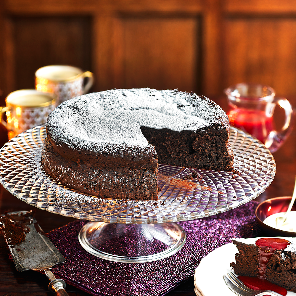 Chocolate Cracked Earth (Flourless Chocolate Cake) Recipe | Tyler Florence  | Food Network