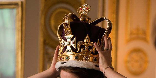 Crown, Headpiece, Hair accessory, Fashion accessory, Headgear, Costume accessory, Fashion, Tradition, Jewellery, Costume hat, 