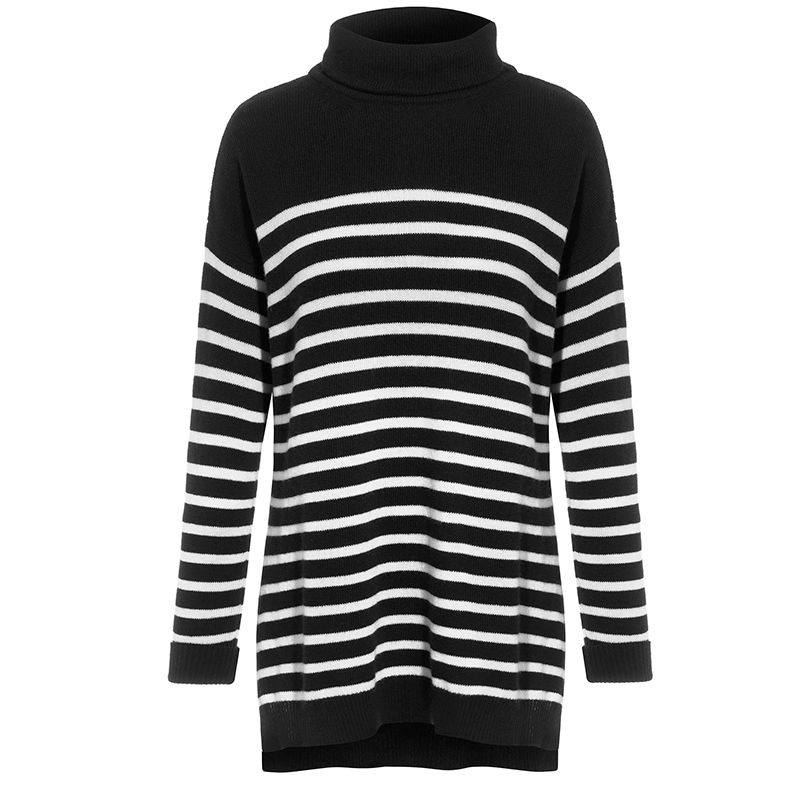 Product, Sleeve, Textile, Outerwear, White, Sweater, Collar, Pattern, Fashion, Black, 