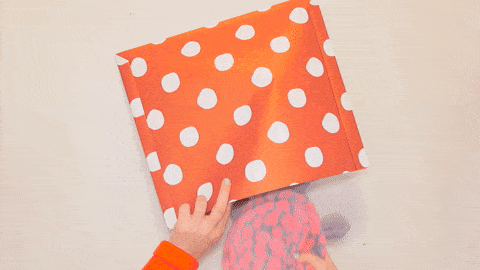 Pattern, Textile, Orange, Polka dot, Design, Peach, Paper product, Paper, Pattern, Linens, 