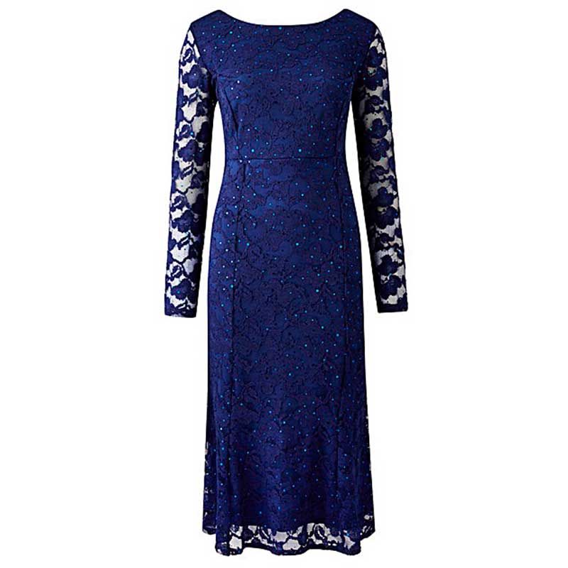 Blue, Dress, Sleeve, One-piece garment, Formal wear, Style, Pattern, Electric blue, Cobalt blue, Aqua, 