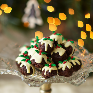 Christmas pudding truffles