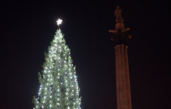Christmas decoration, Night, Darkness, Landmark, Light, Christmas tree, Tower, Midnight, Holiday, Christmas lights, 