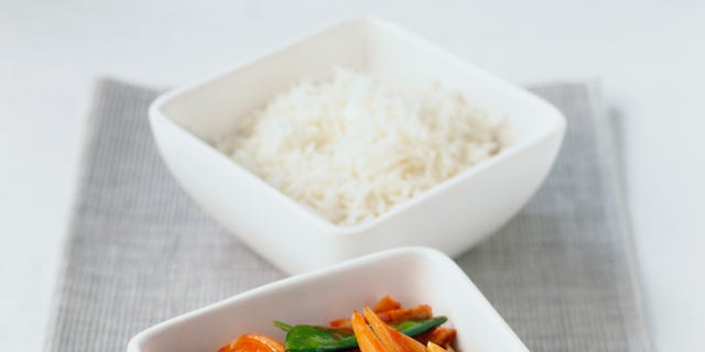 Food, Ingredient, Produce, Tableware, Steamed rice, Dishware, Dish, Rice, Recipe, White rice, 