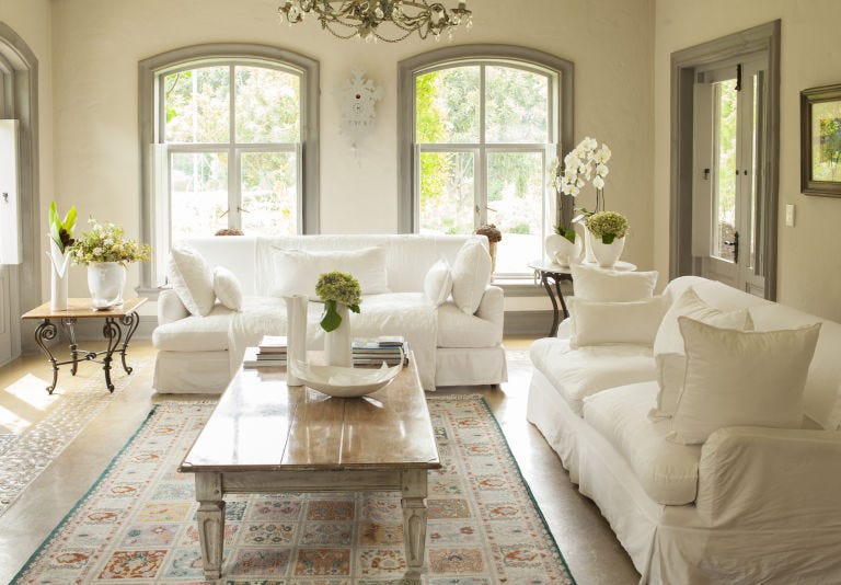 Room, Interior design, Green, Window, Living room, Furniture, Floor, Table, Home, White, 