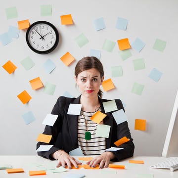 Product, Table, Orange, Sitting, Employment, Job, Wall clock, Office equipment, Desk, Clock, 