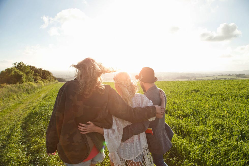 People in nature, Grassland, Interaction, Friendship, Love, Field, Farm, Honeymoon, Prairie, Agriculture, 