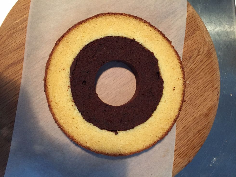Yellow, Food, Bread, Circle, Kitchen utensil, Snack, Baked goods, Baumkuchen, Roulade, Number, 