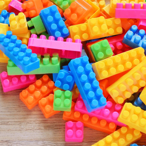 Blue, Yellow, Colorfulness, Orange, Majorelle blue, Plastic, Toy block, Aqua, Electric blue, Construction set toy, 