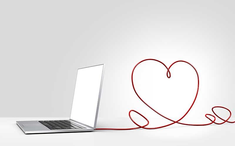 Heart, Love, Laptop, Font, Heart, Valentine's day, 