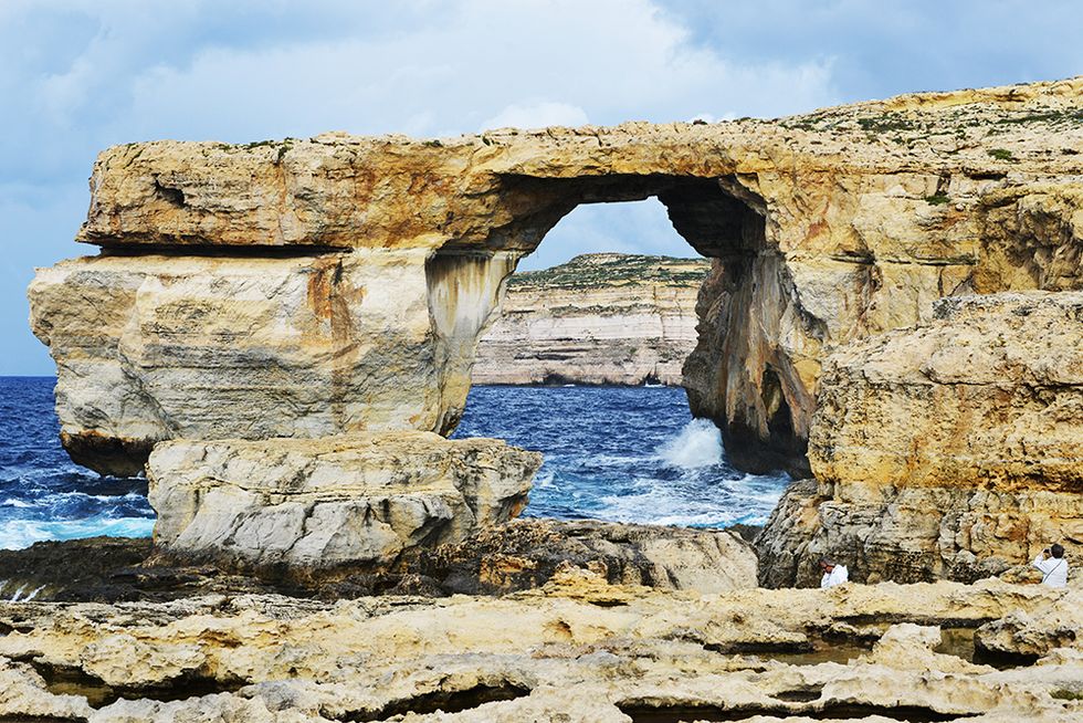 Natural arch, Formation, Rock, Arch, Sea, Coast, Cliff, Azure, Headland, Coastal and oceanic landforms, 