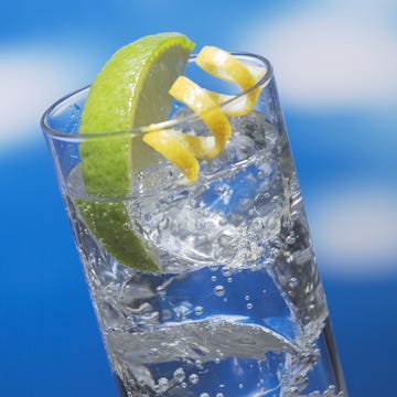 Liquid, Fluid, Drink, Glass, Lemon, Citrus, Drinkware, Fruit, Cocktail, Distilled beverage, 