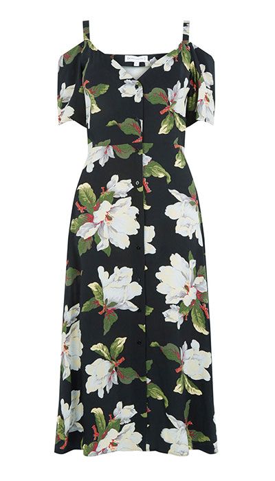 Clothing, Day dress, Dress, White, Green, Sleeve, Cocktail dress, Vintage clothing, Plant, Pattern, 