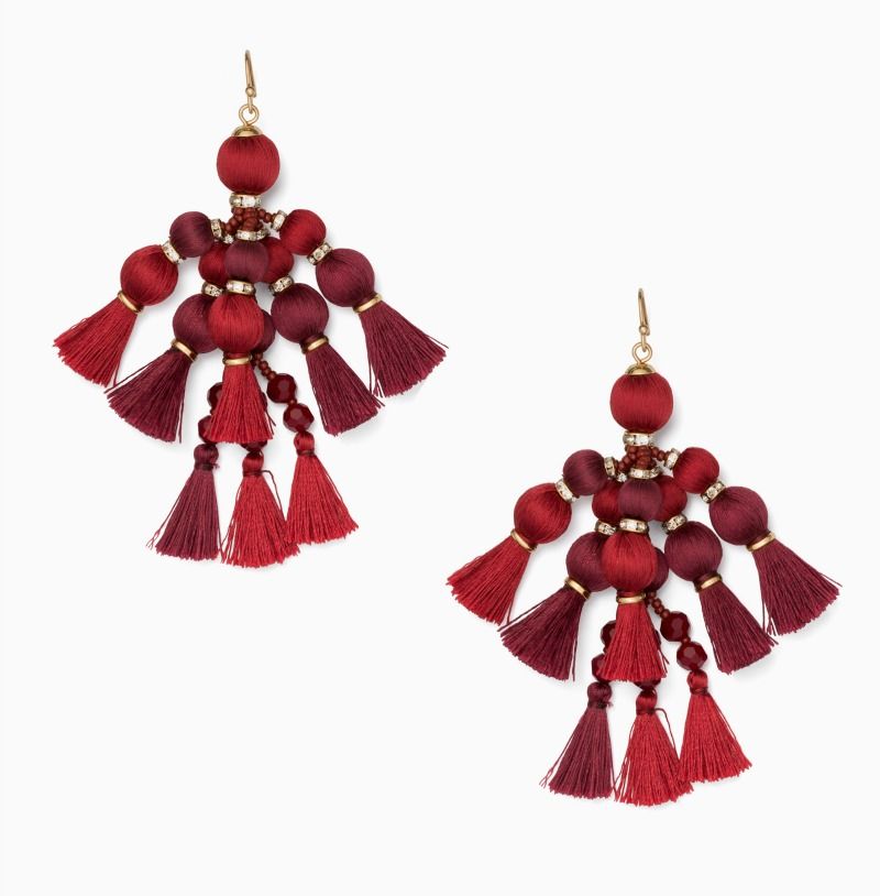 Red, Christmas decoration, Carmine, Maroon, Costume accessory, Toy, Craft, Natural material, Body jewelry, Earrings, 