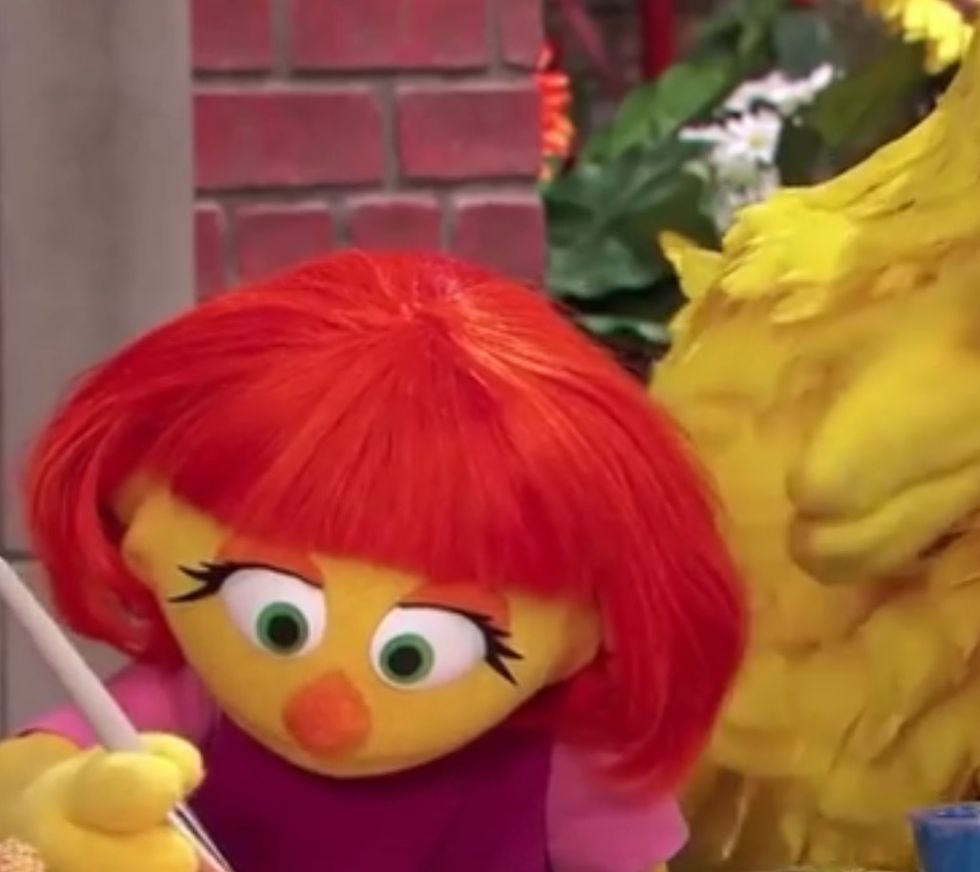 Yellow, Orange, Toy, Fictional character, Bangs, Red hair, Hair coloring, Wig, Baby toys, Costume, 