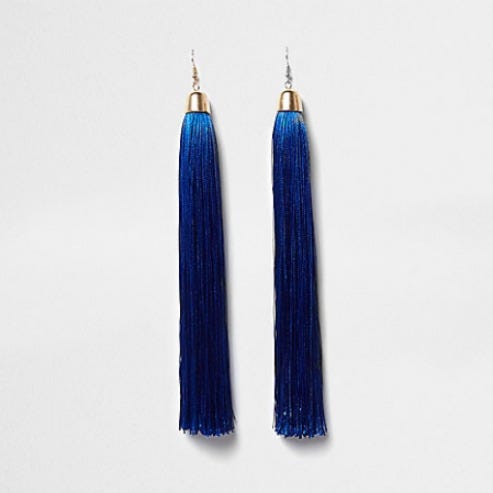 Earrings, Blue, Cobalt blue, Electric blue, Jewellery, Fashion accessory, 