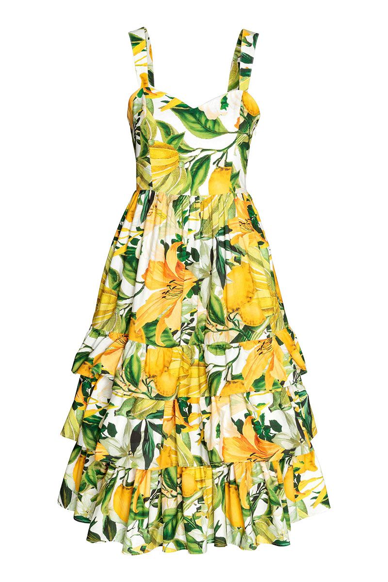 This H&M yellow floral dress is the perfect outfit for summer 2017