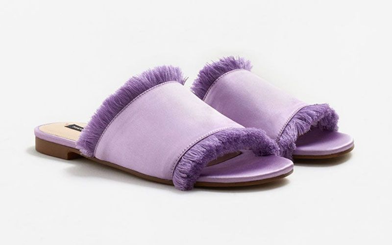Footwear, Violet, Purple, Slipper, Product, Lilac, Lavender, Shoe, Sandal, Fur, 