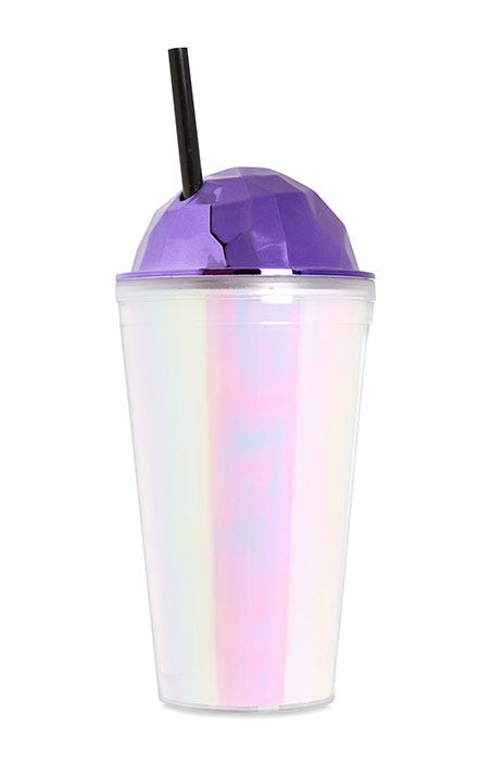 Purple, Product, Violet, Milkshake, Tumbler, Ice cream maker, Plastic, Dessert, Frozen dessert, 