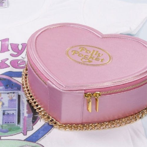 Pink, Coin purse, Box, Bag, Heart, Fashion accessory, Handbag, Magenta, 