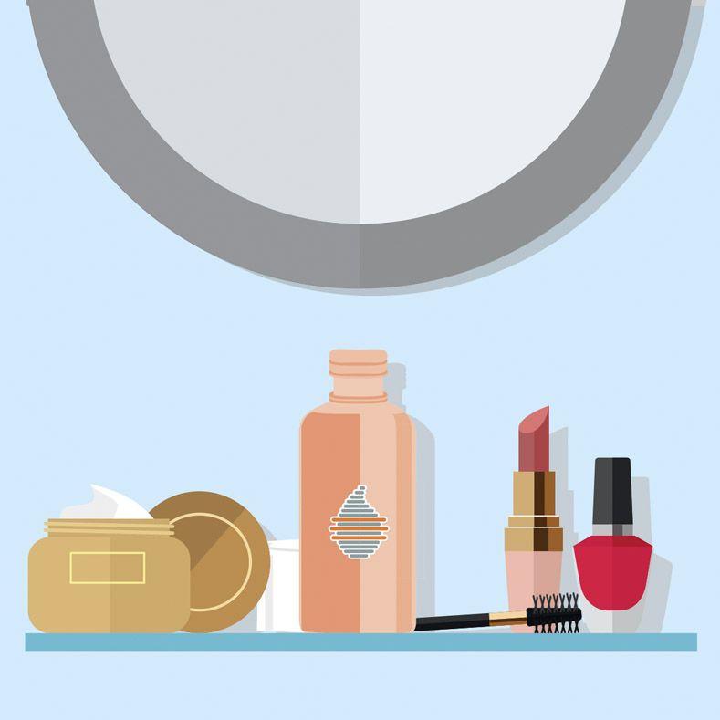 Cosmetics, Product, Beauty, Lipstick, Brown, Illustration, Material property, Liquid, Peach, Beige, 