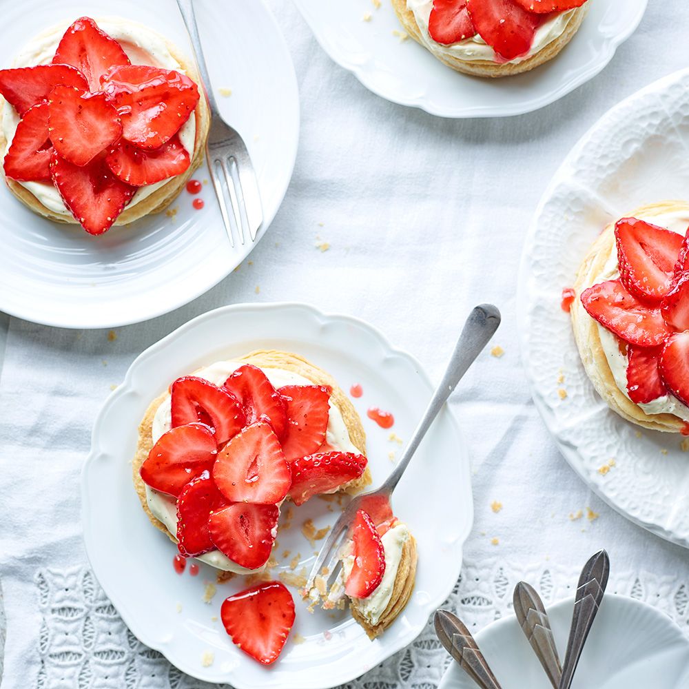 best tart recipes strawberry clotted cream tarts