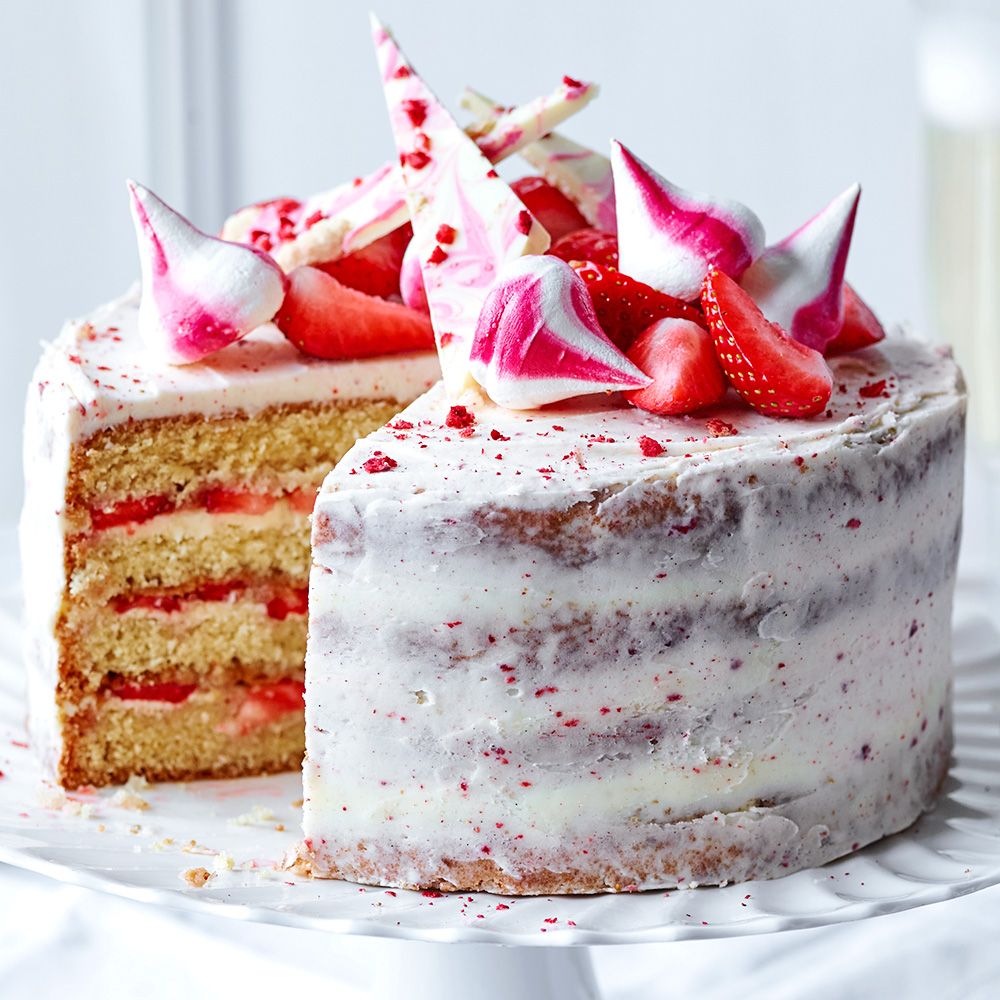 Strawberry and Prosecco Celebration Cake picture