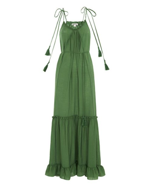 Green, Sleeve, Dress, One-piece garment, Formal wear, Day dress, Teal, Pattern, Aqua, Costume design, 