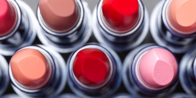 Pink, Red, Cosmetics, Lipstick, Lip, Magenta, Purple, Lip gloss, Material property, Tints and shades, 